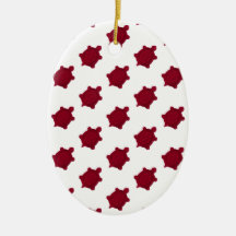 Dark Red Turtles Ornaments