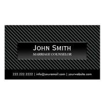 Dark Stripes Marriage Counseling Business Card