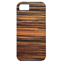 Dark Wood Veneer iPhone 5 Covers