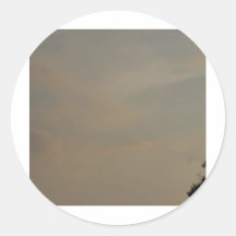 Darkened Sunset Round Sticker