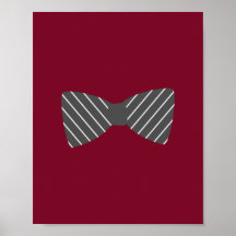 Darling Dapper Bowtie Nursery Wall Art Posters
