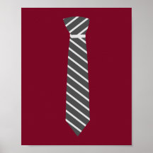 Darling Dapper Grey Tie Nursery Wall Art Posters