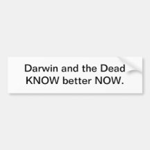 Darwin and the Dead - bumper sticker