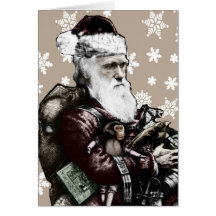 Darwin Atheist Christmas Card (Colour)