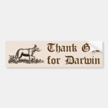 Darwin Bumper Sticker