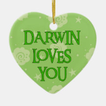 Darwin Loves You Christmas Ornament