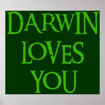 Darwin Loves You Poster