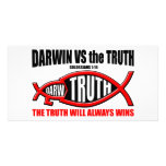 Darwin VS The Truth Personalized Photo Card