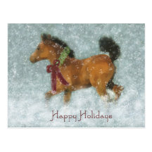 Dashing thru the Snow Postcard