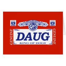 Daug Greeting Card