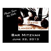 David Bar Mitzvah  Boy Postcard