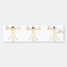 Davinci Man Bumper Stickers