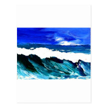 Day At The Ocean 2 - Ocean Waves CricketDiane Postcard