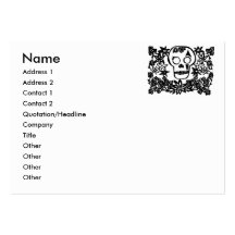 day of the dead business card