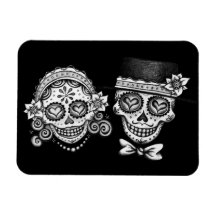 Day of the Dead Couple Premium Magnet