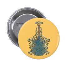 Day of the Dead Guitar Pin