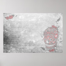 Day of the Dead Sugar Skull Poster