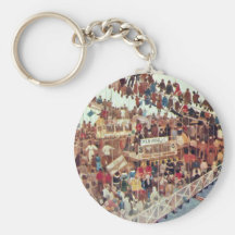 Day Of The Race By Walter Greaves Key Chain