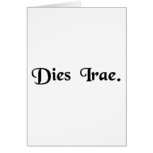 Day of Wrath Greeting Cards