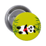 Daydreaming Panda Customisable Pin buttons