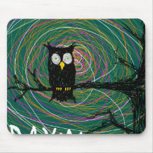 Daymare spooky owl mousepad