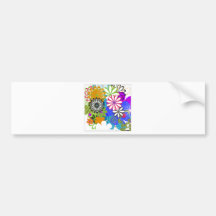 Daytona Flower Bumper Stickers