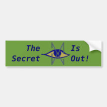 DC The Secret Is Out Bumpersticker Bumper Sticker