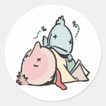 Dead Cartoonies Round Sticker