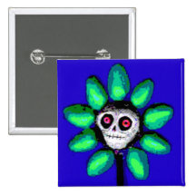 Dead Daisy 4 Pinback Button