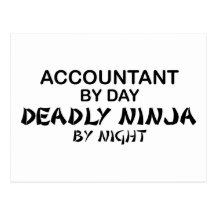 Deadly Ninja by Night - Accountant Post Cards