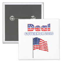 Deal Patriotic American Flag 2010 Elections Pinback Buttons