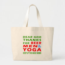 Dear God Thanks For Beer Men And Yoga Tote Bag