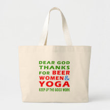 Dear God Thanks For Beer Women And Yoga Bags