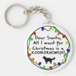 Dear Santa Kooikerhondje Key Chain