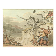 Death and the Sportsman Postcard