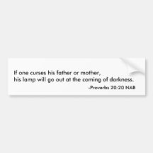 Death for Cursing Parents Bumper Sticker