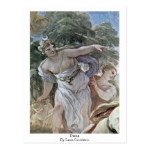 Death Of Adonis Details: Diana. By Luca Giordano Postcard