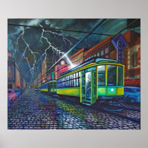 DEATH OF THE STREETCARS PRINT