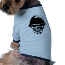 Death skull stalhelm doggie t-shirt