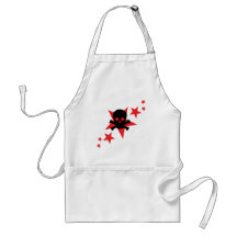 death skull stars aprons
