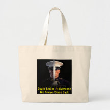 Death Smiles At Everyone We Always Smile Back Canvas Bag