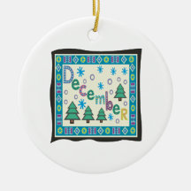 December Christmas Ornament