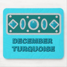 December Turquoise Mouse Mat