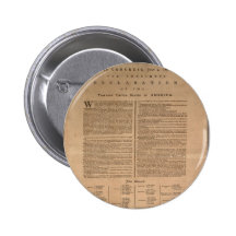 Declaration of Independence Pinback Buttons