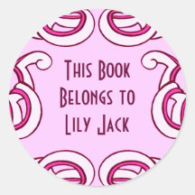 Deco Book Plate Sticker