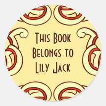 Deco Book Plate Sticker