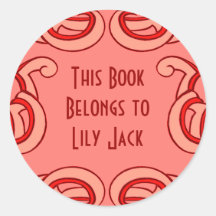 Deco Book Plate Stickers