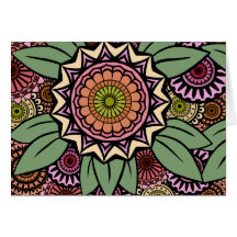 Deco Fandango in Orange and Green Cards
