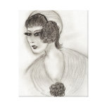 Deco Girl IV Canvas Prints
