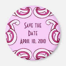 Deco Save the Date Fridge Magnet